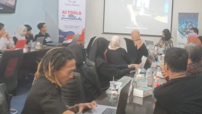 Workshop Google AI, Suwarjono: ‘Ketika Berhadapan dengan Mesin, Media juga Harus Mampu Memanfaatkan Mesin!”